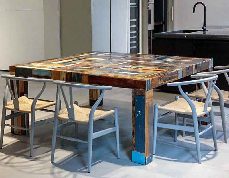 tavolo legno di recupero Custhome Bergamo