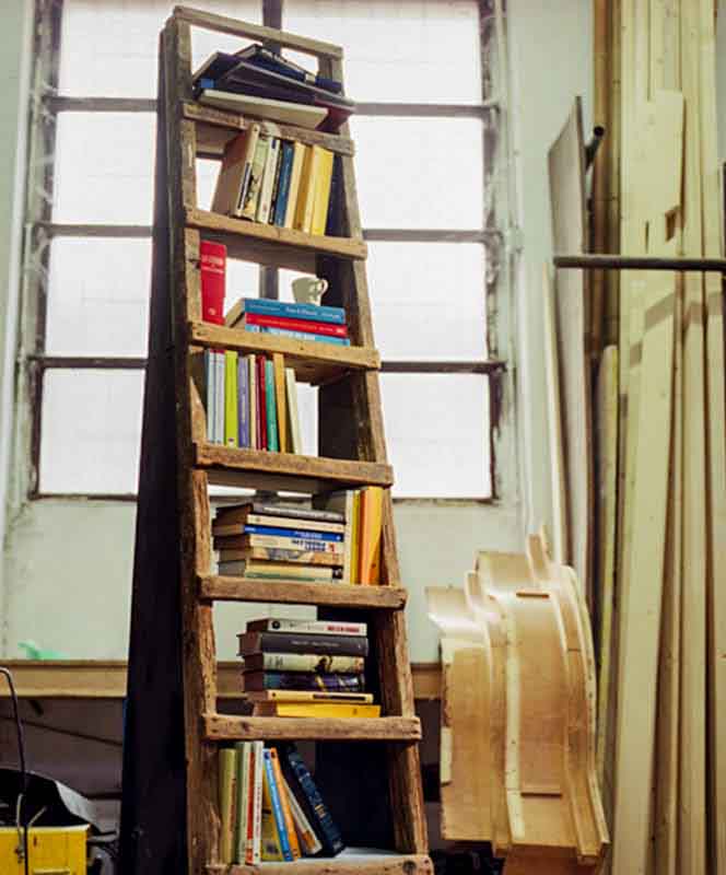 scala libreria legno riciclato