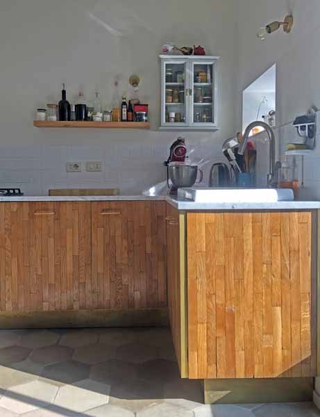 cucina rovere e ottone